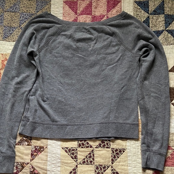 Hollister Charcoal Boat Neck Top - Picture 3 of 5